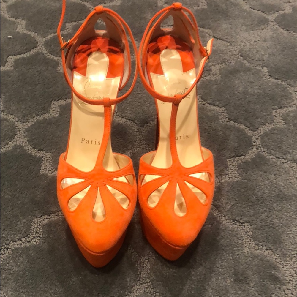 LOUBOUTIN platform heels